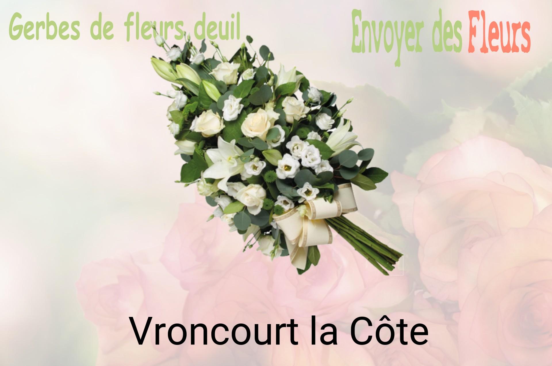 Gerbe de fleurs de deuil livrée à Vroncourt-la-Côte
